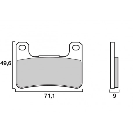 Plaquettes de frein avant BREMBO RC Extreme Racing Kawasaki, SUZUKI