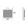 Front brake pads BREMBO RC Extreme Racing S1000RR 2009-2018