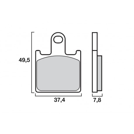 Front brake pads Brembo SR Sinter Racing/Road KAWASAKI