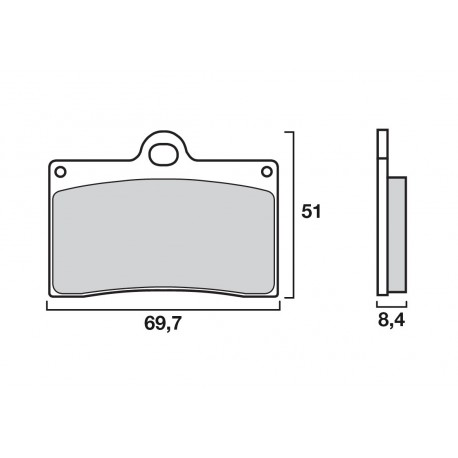 Front brake pads Brembo RC Extreme Racing
