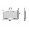 Front brake pads Brembo SR Sinter Racing/Road