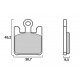 Front brake pads BREMBO RC Extreme Racing KAWASAKI, SUZUKI