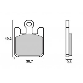 Front brake pads BREMBO RC Extreme Racing KAWASAKI, SUZUKI