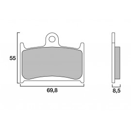 Brembo Bremsbeläge vorne SR Sinter Racing/Strasse