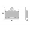 Bremsbeläge vorne Brembo SR Sinter Racing/Strasse