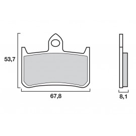 Brembo Front brake pads RC Extreme Racing Honda