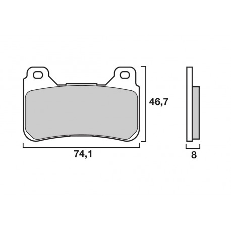 Brembo brake pads Z04 Type B Speed Honda