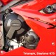 Kit de 3 Protections de carter GB Racing Daytona 675 2006-2010, Street Triple 675/R 2007-2010