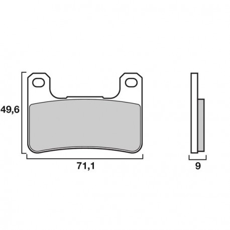 Brembo Z03 brake pads Type F Endurance SUZUKI, ZX10R 2008-2015