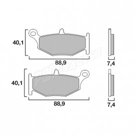 Brembo Bremsbeläge hinten Brembo GSR/GSX-R/B-KING