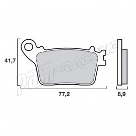 Brembo Bremsbeläge hinten Ursprungsqualität CBR1000RR | CBR600RR | ZX10R |  ZX636R | GSXR600 | GSXR750 | GSXR1000