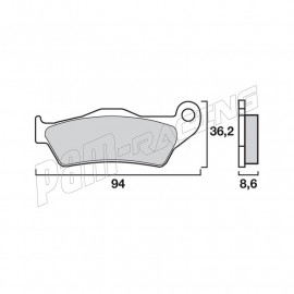 Brembo brake pads rear origin BMW