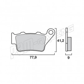 Brembo brake pads rear sinter origin