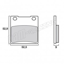 Brembo brake pads rear KAWASAKI, SUZUKI