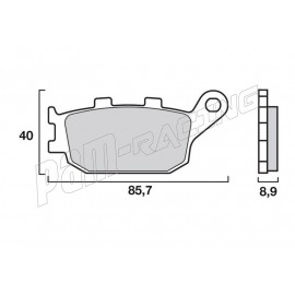 Brembo brake pads rear organic origin HONDA, KAWASAKI, SUZUKI, YAMAHA
