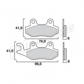 Brembo Bremsbeläge vorne oder hinten strasse 07SU12SP