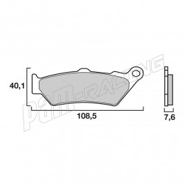 Front or rear brake pads Brembo SA Sinter Route