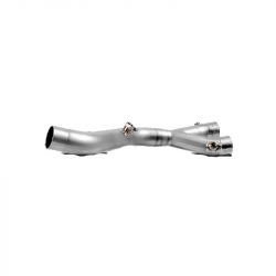 Akrapovic titanium racing link pipe R1 2015-2022 for original manifolds