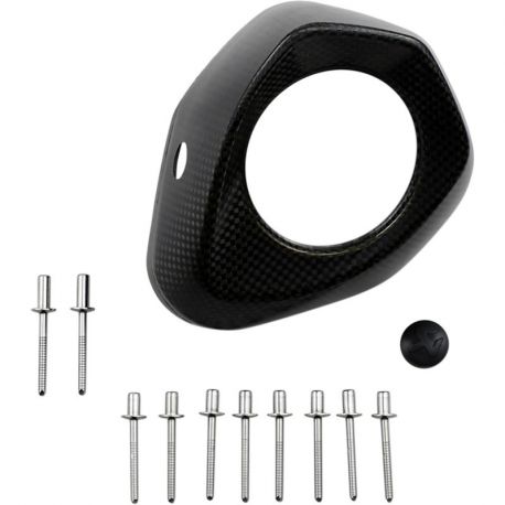 Akrapovic silencer end cap  (carbon or titanium) for R6  | S1000RR  | Streetfighter | ZX6R | Monster 696/796/795 