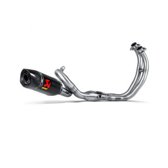 AKRAPOVIC complete Exhaust line stainless steel/carbon MT-07 2014-2022, MT-07 Tracer 2016-2022, XSR700 2016-2022