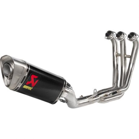 Akrapovic Auspuff Komplettanlage Racing Line (Edelstahl-Titan) für YZF-R7 2021-Racing Edelstahl-Carbon MT-09 2021-2023