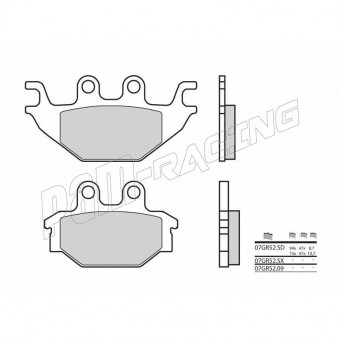 Brembo brake pads rear MT-125 2014-2019, YZFR125 2008-2022