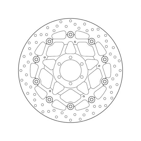 Brembo Serie Oro 320 mm floating front brake disk Aprilia | Ducati | Moto-Guzzi | ...