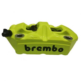 BREMBO racing yellow fluo radial brake caliper M4 monoblock 100 mm