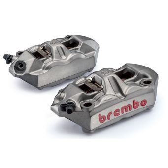 Paire d'étriers de frein radiaux forgés monobloc HPK BREMBO M4 34/34 GRIS 100mm