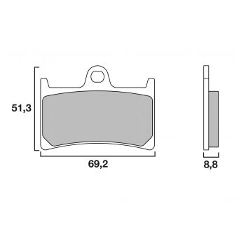 Brembo front brake pads quality of origin YAMAHA