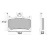Brembo Original Carbonkeramik Bremsbeläge (vorne) Yamaha u.a. R6 1999-2019 | MT-09 | XSR900 2016- | ...