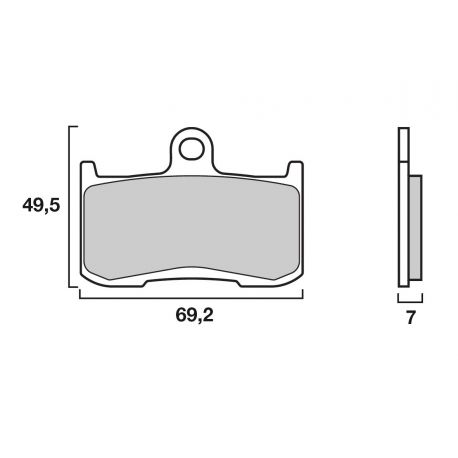 Brembo front brake pads quality of origin KAWASAKI, TRIUMPH, SUZUKI