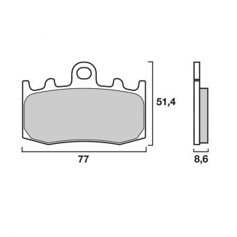 Brembo front brake pads SA Sinter Road BMW