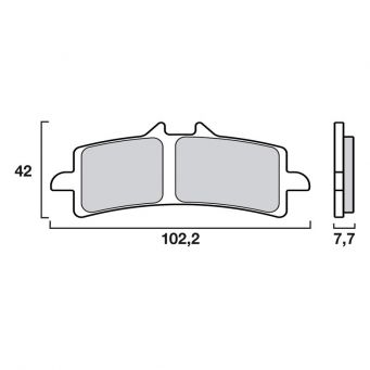 Plaquettes de frein avant Brembo SA Sinter Route