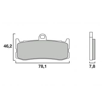 Brembo front brake pads SA sinter Road 675 Daytona 2009-2016