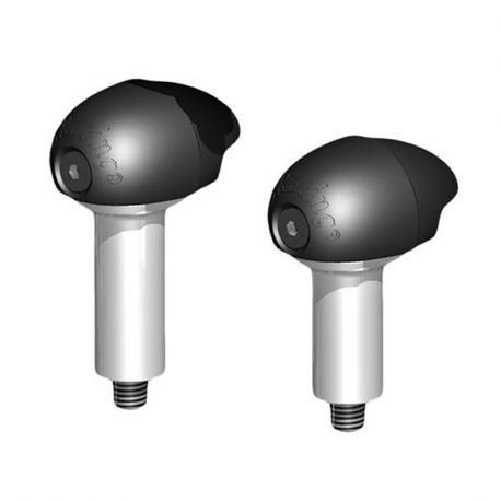 GB RACING Ersatztpads für Street Sturzpads Links+Rechts (Bullet Frame Sliders) Daytona 675 2006-2012 | 675 Street Triple/R 2007-