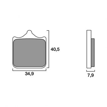 Brembo Set 4 vorne Bremsbeläge SR Sinter Racing/Strasse S1000RR 2009-2018 07BB33SR