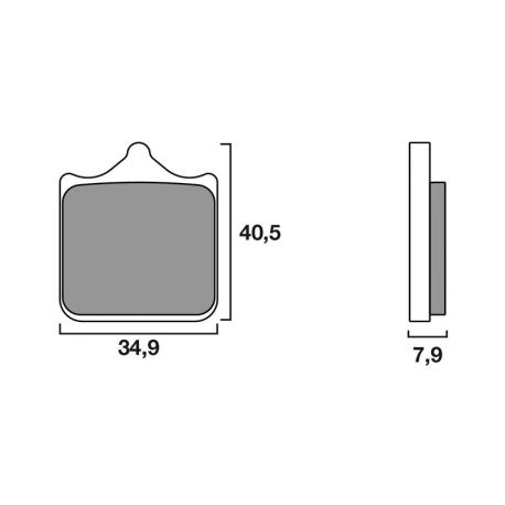 Brembo Set 4 vorne Bremsbeläge SR Sinter Racing/Strasse S1000RR 2009-2018 07BB33SR