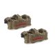 Pair brake radial calipers brembo racing gp4 rr 100mm p4 32/36