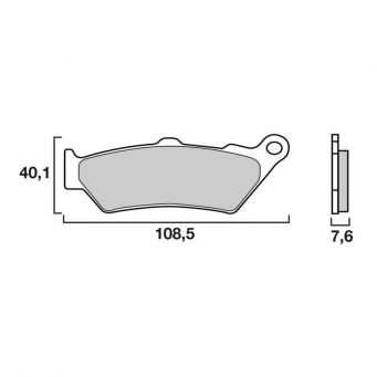 Brembo Set Bremsbeläge vorne/hinten Brembo SA Sinter Strasse
