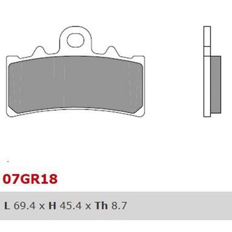 Front brake pads Brembo SR Sinter Racing/Road BMW, HUSQVARNA, KTM
