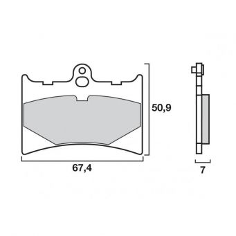 Brembo Front brake pads SR Sinter Racing/Road RS125 1995-2005