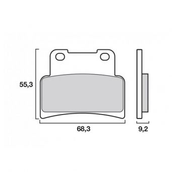 Brembo Front brake pads SR Sinter Racing/Road RS125 | Dorsoduro | Shiver 750 | MT/YZF 125 