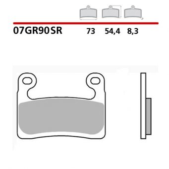 Front brake pads BREMBO SR Sinter Racing/Road S1000RR 2019-2022