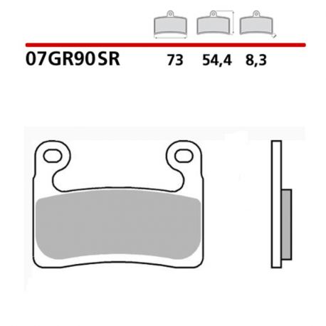 Front brake pads BREMBO SR Sinter Racing/Road S1000RR 2019-2022