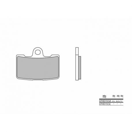 Front brake pads BREMBO SR Sinter Racing/Road 1125CR/R 2008-2010, XB12R/S 2009-2010