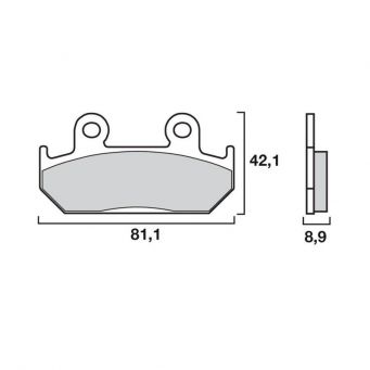Brembo Vorne Bremsbeläge SR Sinter Racing/Strasse Honda
