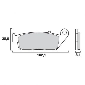 Vorne Bremsbeläge SR Sinter Racing/Strasse BREMBO 07HO30SR