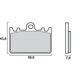 Plaquettes de frein avant SR Sinter racing/route BREMBO ZXR400