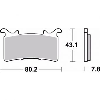 Plaquettes de frein avant BREMBO SR Sinter Racing/Route M1000RR 2021-2022, CBR1000RR-R 2020-2022